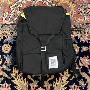 Used 5 times topo designs y-pack black backpack